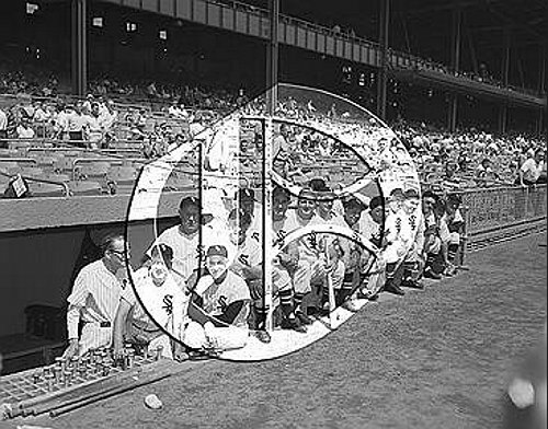 White Sox Old Timers at Yankee Stadium56N0325